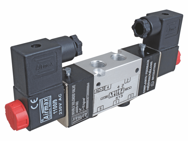 Valvul solenoid me dy drejtime 5/2