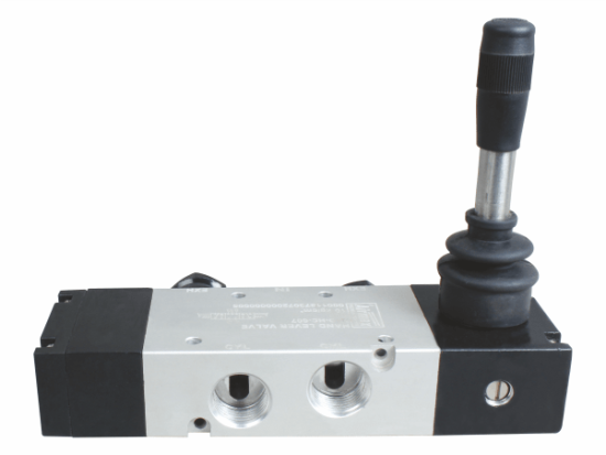 Close View of 5/3 way Spring Centre Hand Lever Valve by Airmax
